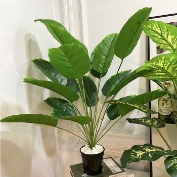 Chậu cây nhỏ lá giả để bàn trang trí